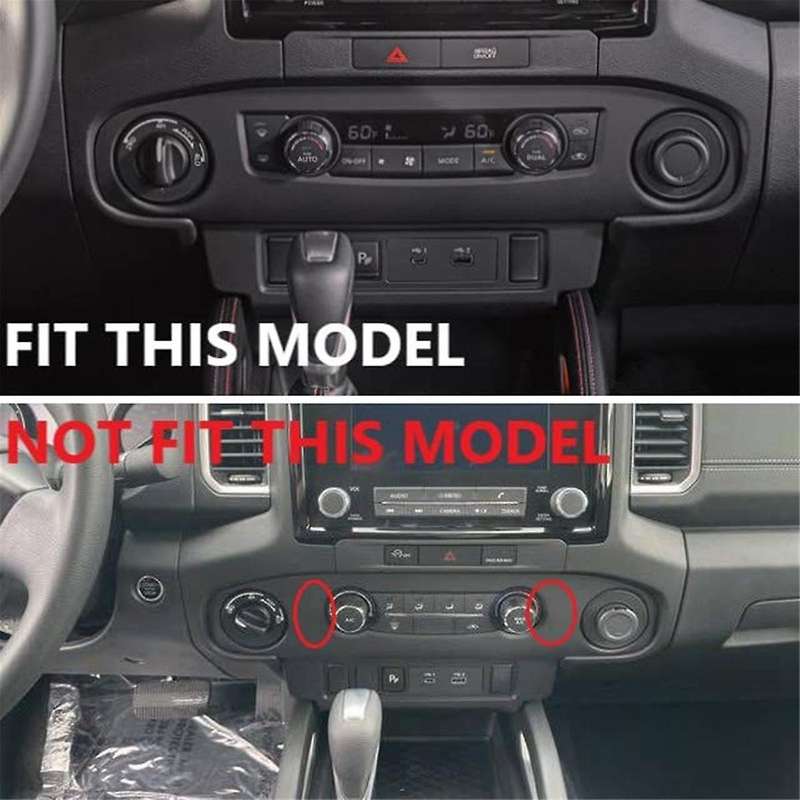 for Frontier 2022-2024 Center Console Air Conditioner Switch Panel Ac Cover Trim Accessories ,abs Ca