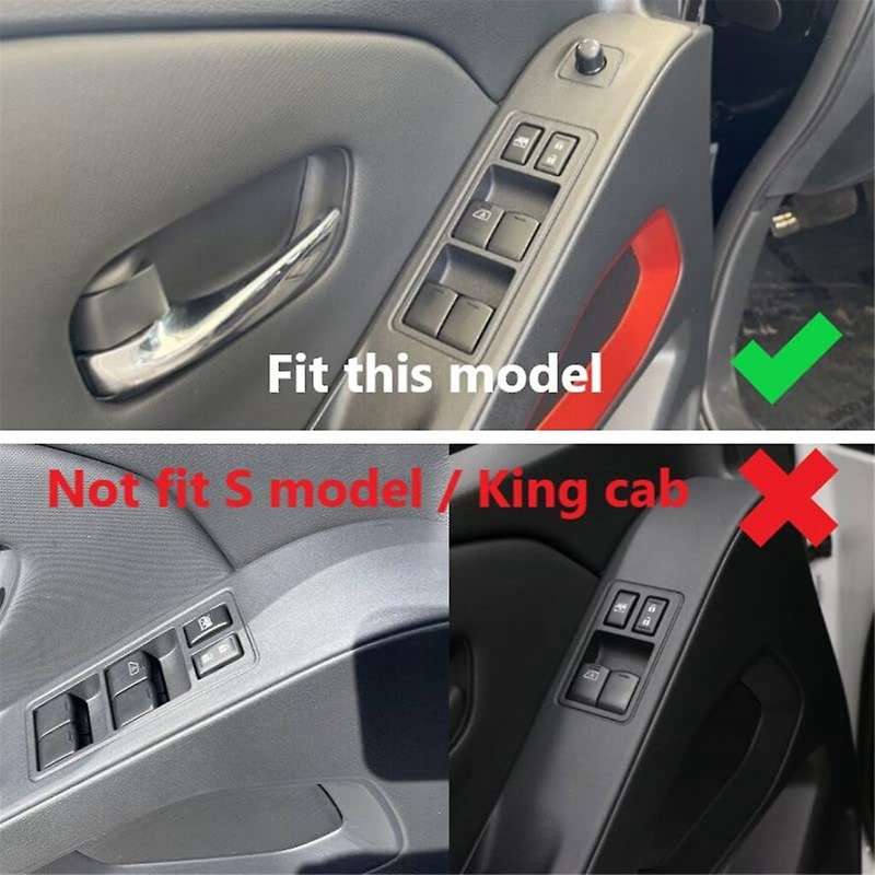 for Frontier 2022-2024 Car Window Lift Switch Panel Cover Trim Interior Accessories ,abs Carbon Fib