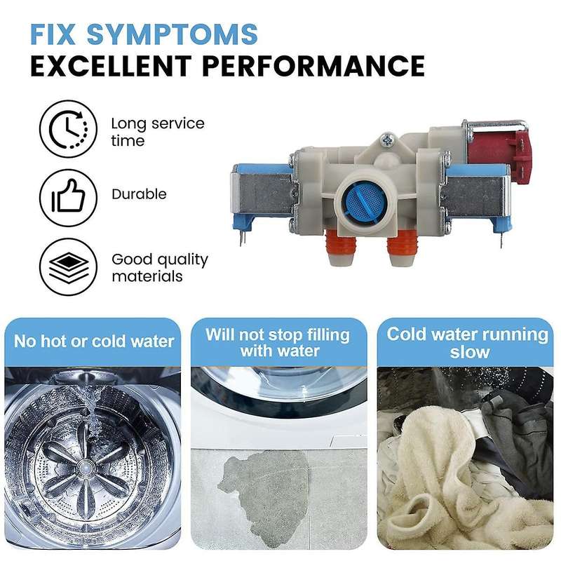 for Fully Automatic Washing Machine AJU72911001 DC12V Water Inlet Valve Electromagnetic Valve Parts