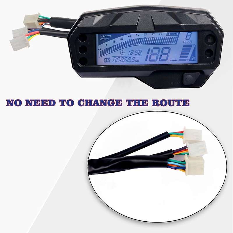 for FZ16 Water Temperature Motorcycle Tachometer Digital Odometer Speedometer Meter Gauge Moto Tacho
