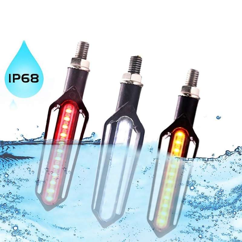 for FZ1 FZ8 XJ6 FZ6 MT-09 FZ-09 MT07 Motorcycle Turn Signal Lights Flowing Flicker Led Blinkers 4PCS