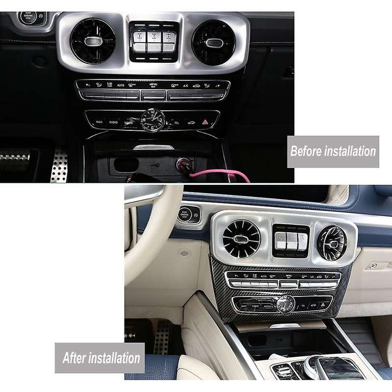 for G Class W463 2019 2020 Car Center Control CD Mode Panel Frame Cover Trim Sticker Accessories,Car