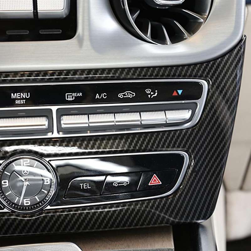 for G Class W463 2019 2020 Car Center Control CD Mode Panel Frame Cover Trim Sticker Accessories,Car