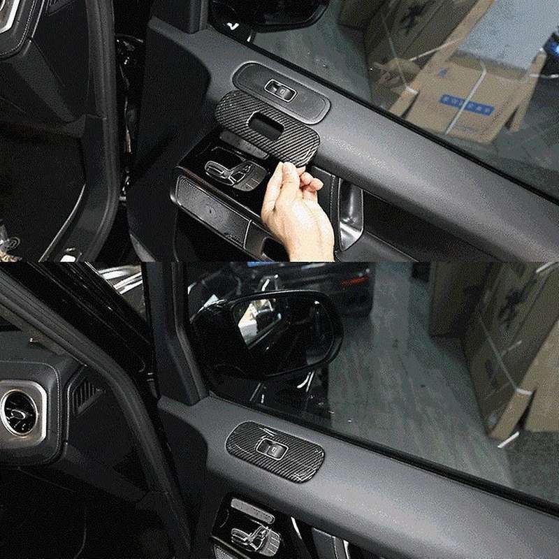 for G Class W463 2019 2020 Car Window Glass Lift Switch Button Cover Trim Frame Decor Accessories, C