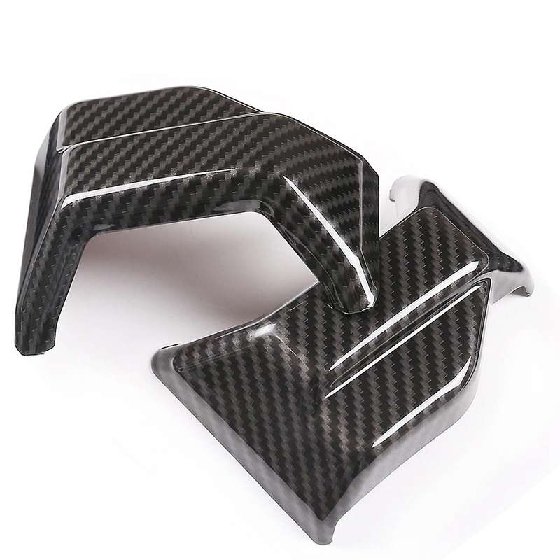for G Class W463 2019-2020 Carbon Fiber Front Safety Seat Belt Buckle Cover Trim Stickers Accessorie