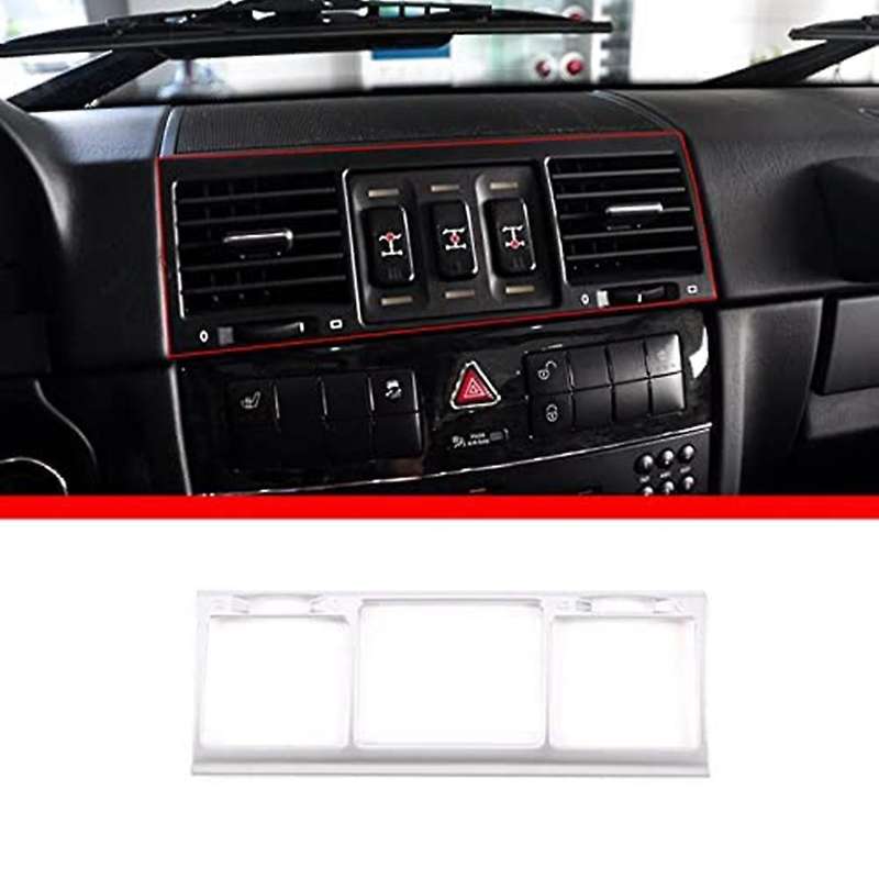 for G Class W463 G500 2004-2011 Car Central Air Condition Outlet Vent Cover Frame Trim Accessories,S