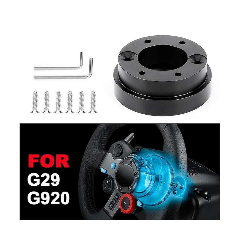 for G29 70mm Adapter Plate for 13inch Steering Wheel Pcd Racing Car Game Modification-black