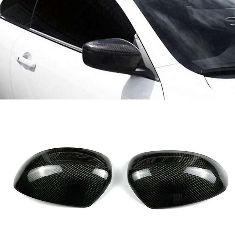 for G25 G37 2006 -2008 Real Carbon Fiber Rearview Side Mirror Cap Cover Trim