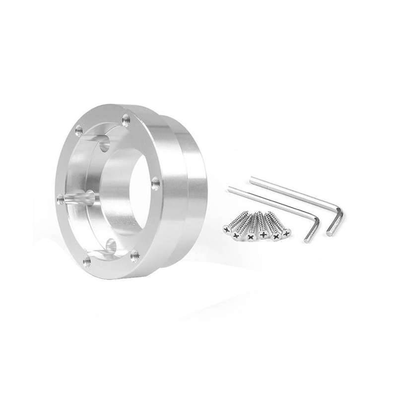 for G29 70mm Adapter Plate for 13inch Steering Wheel Pcd Racing Car Game Modification-silver