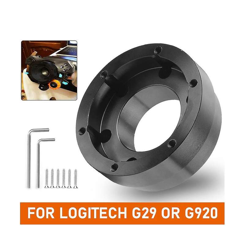 for G29 70mm Adapter Plate for 13inch Steering Wheel Pcd Racing Car Game Modification-silver
