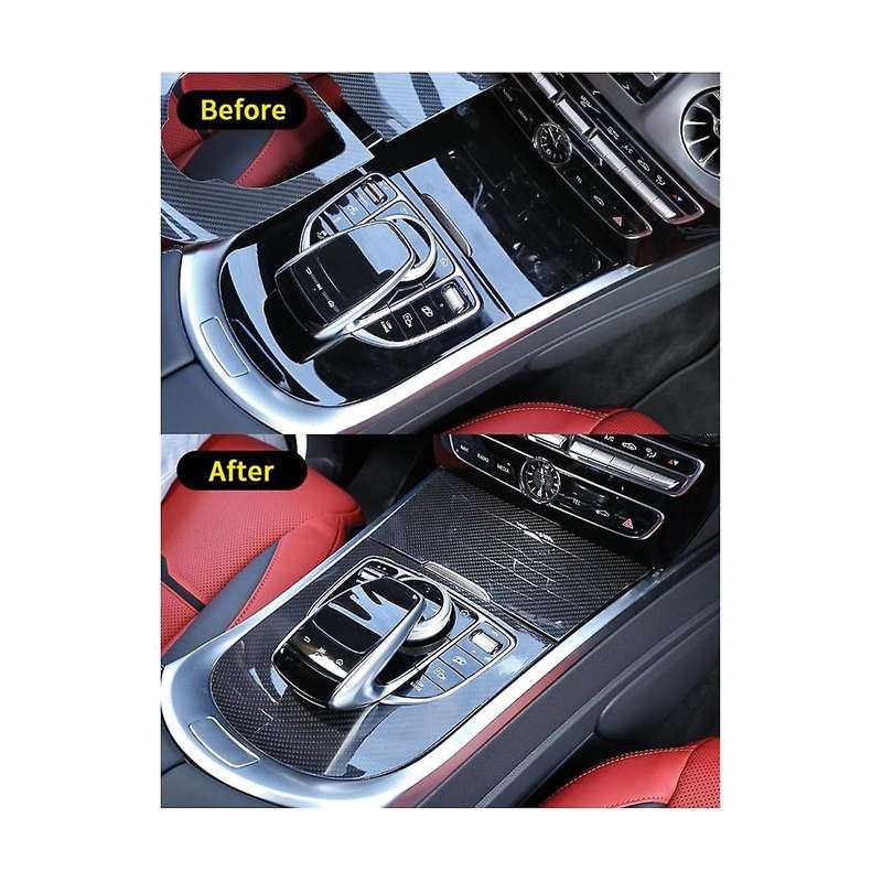 for G-Class G500 G63 W463 2019-2020 Dry Carbon Fiber Central Control Gear Shift Panel Cover Accessor