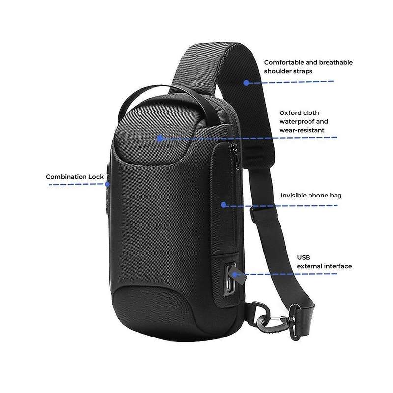 for Game Console Travel Luggage Shockproof Protection Storage Bag with Anti-Theft Lock Zipper Handba