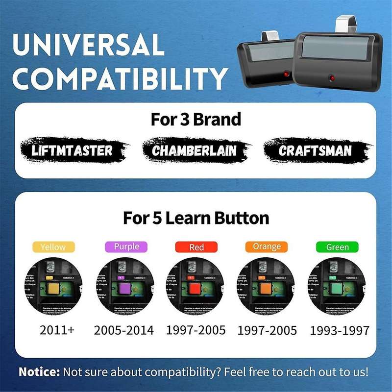 for Garage Door Opener Remote 891LM 971LM Universal