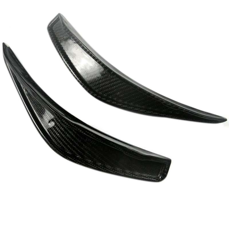 for GLA Class GLA45 2015-2019 Carbon Fiber Front Bumper Splitters Spoiler Canard Fins Trim