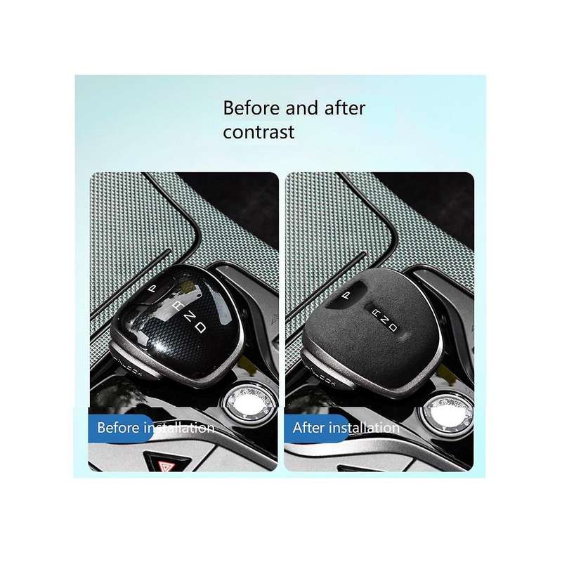for Gear Shifter Case Leather Gear Knob Protector Cover Interior Modification Royal Blue