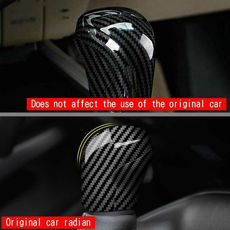for Gearshift Head Sequin Stickers Interior Special Adhesive Aste Carbon Fiber Pattern