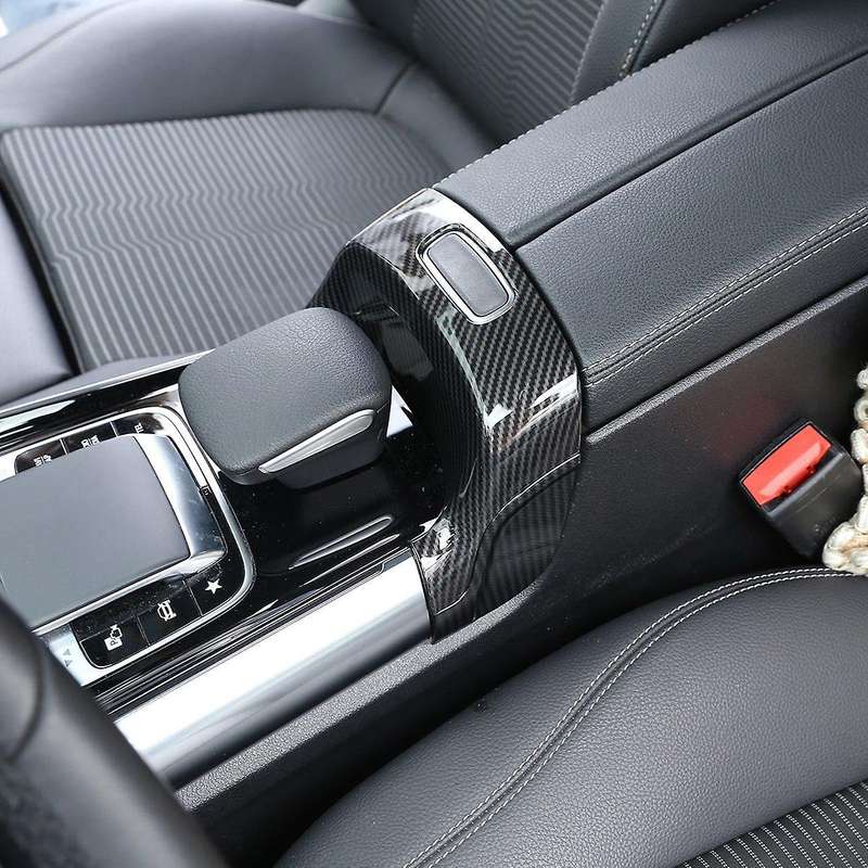 for GLA Class H247 2020-2021 Carbon Fiber ABS Car Interior Armrest Box Switch Frame Cover Trim