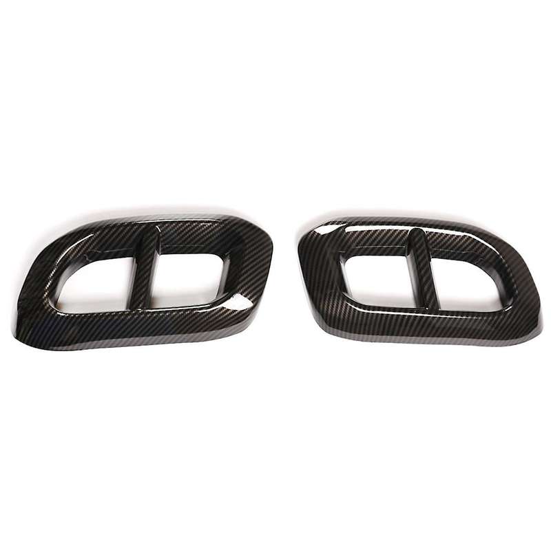 for Glc 350 450 Gls W167 X253 X167 20-22 Car Muffler Exhaust Pipe Tail Cover Trim, Abs Carbon Fiber