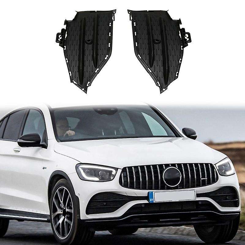 for GLC W253 2020 2021 Black Front Left Right Bumper Grill Grille Fog Light Cover A2538858104 A25388