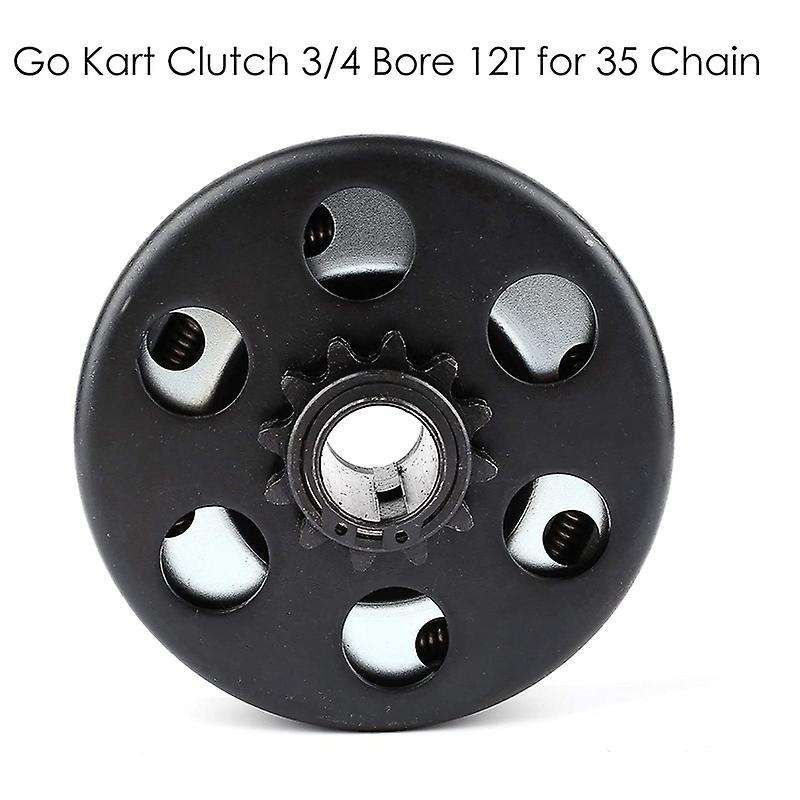 for Go Kart Clutch, 3/4 Inch 12 Tooth for 35 Chain, Centrifugal Clutch for Go Kart Minibike and Fun