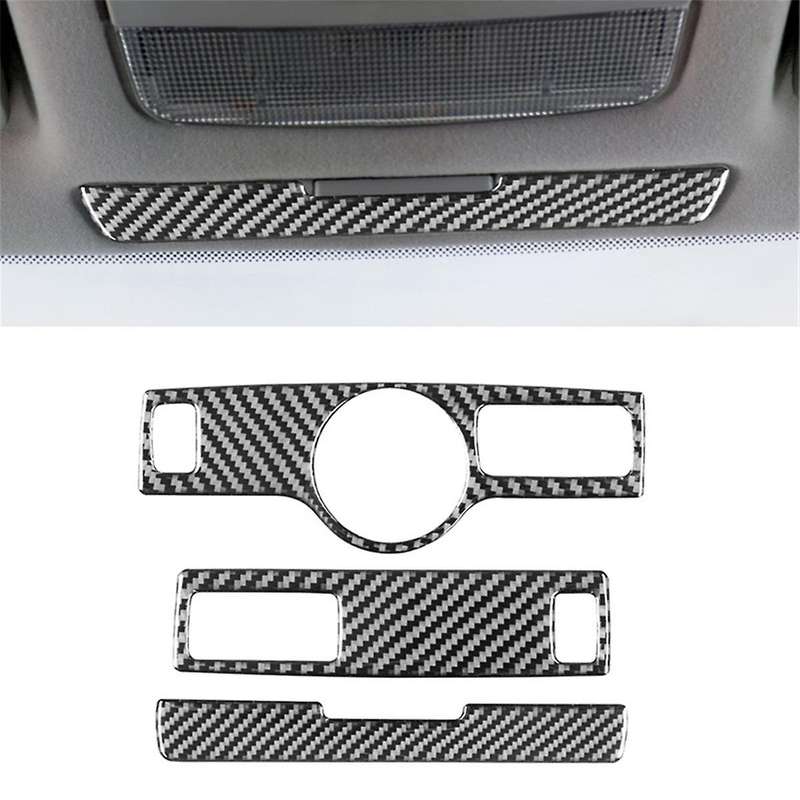 for Golf 4 MK4 1999-2004 Soft Carbon Fiber Car Roof Reading Light Panel Frame Cover Trim Accessories