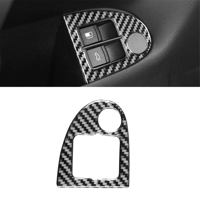 for Golf 4 MK4 1999-2004 LHD Soft Carbon Fiber Car Rear Trunk Switch Button Frame Cover Trim Accesso