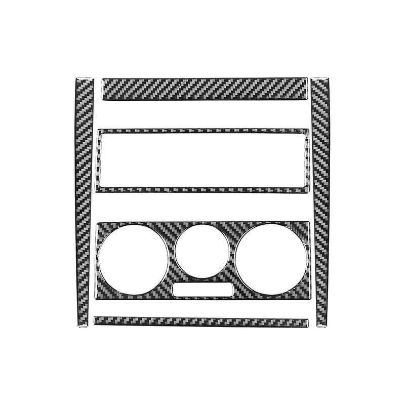 for Golf 4 Mk4 1999-2004 Soft Carbon Fiber Center Control Cd Air Conditioner Radio Panel Frame Cove
