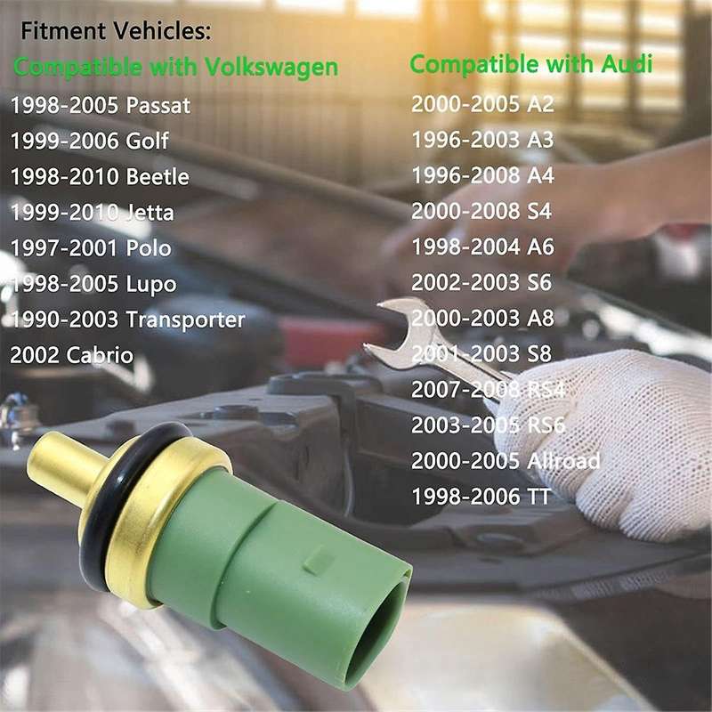 for Golf Car Engine Coolant Temperature Sensor Switch Or Pigtail Connector 059919501a,10 Pcs
