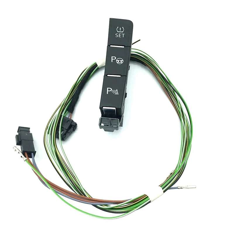for Golf 7 MK7 OPS Parking Assist TPMS Tire Pressure Monitoring Switch Button Cable 5GG927137E
