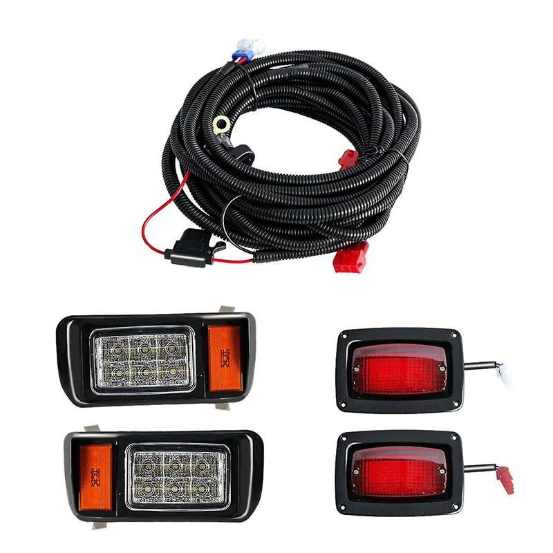 for Golf Cart Headlight for Club Car 1993+ LED Head Light Tail Lights Kit Brake Turn Signal