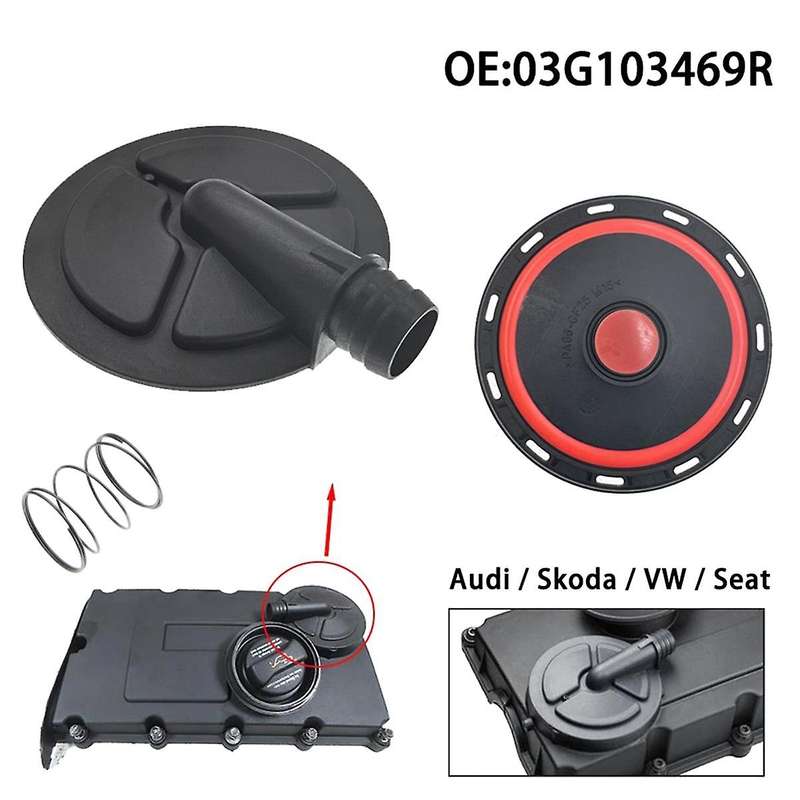for Golf A3 Seat Toledo 2.0 Td 03G103469N, 03G103469R Pcv Valve Cover with Membrane