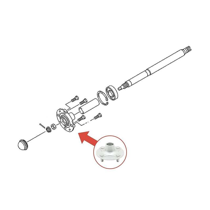 for Golf Cart Rear Wheel Hub Part G29 Drive Gas Electric Jw1-g6542-00-00 Jw1-f53t0-09-00