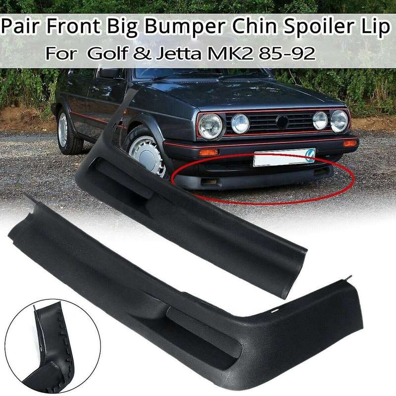 for Golf MK2 1885-1992 Front Big Bumper Chin Spoiler Lip Valance Splitter Car Exterior Parts Bumper
