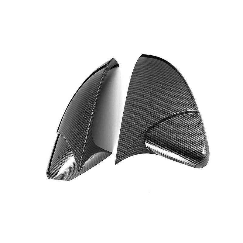 for Golf Mk7 Mk7.5 Gtd R Rear Mirror Cover Bullhorn Conversion Universal Carbon Grain