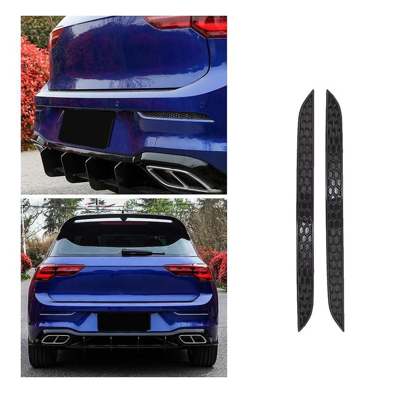 for Golf8 MK8 2021 Accessories Car Rear Bumper Lamp Frame Decoration Trim Modified Honeycomb Style