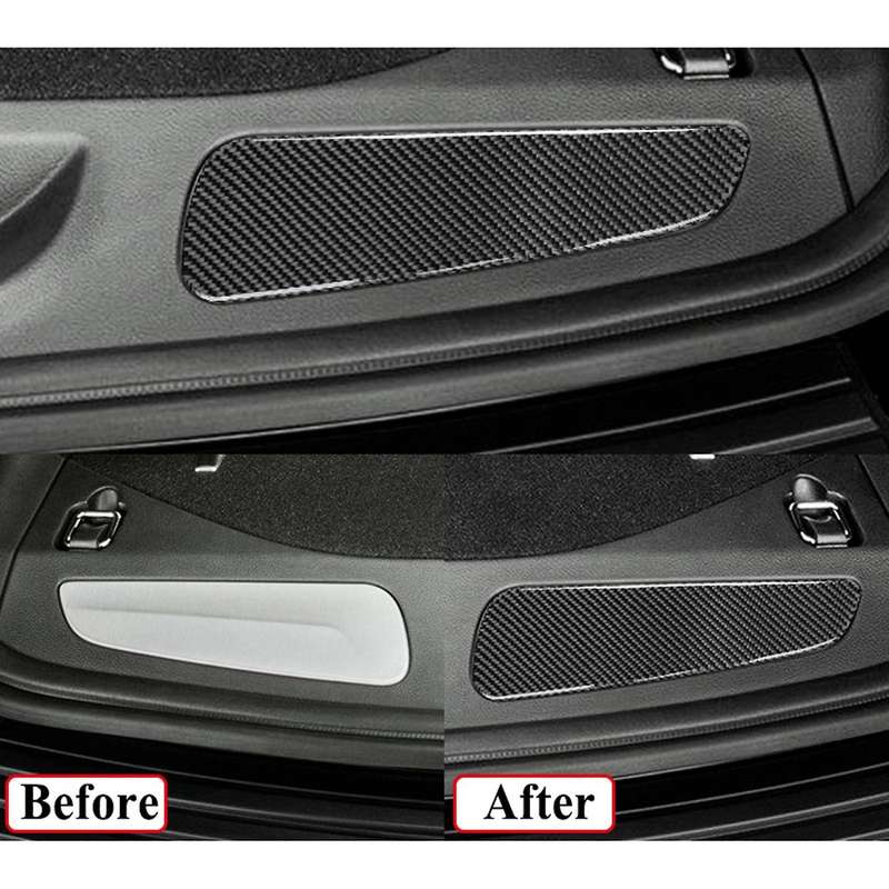 for Grand 2011-2020 Carbon Fiber Car Rear Trunk Cover Trim Sticker Interior Trunk Accessories