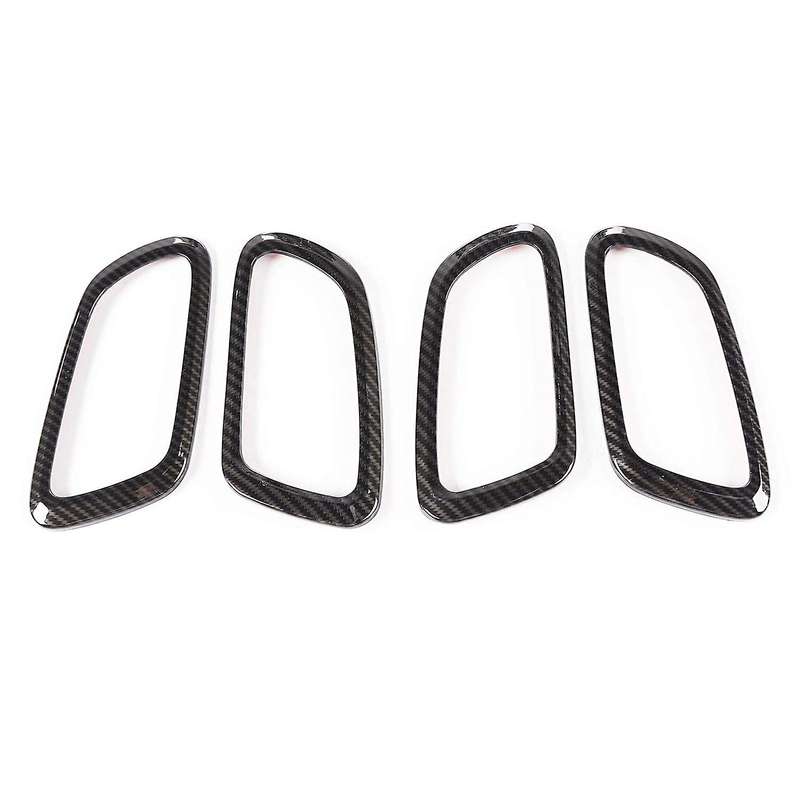 for Grand 2011-2020 Car Inner Door Handle Bowl Cover Trim Decorative Frame Accessories, Carbon Fiber