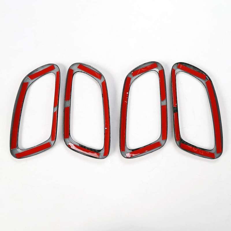 for Grand 2011-2020 Car Inner Door Handle Bowl Cover Trim Decorative Frame Accessories, Carbon Fiber