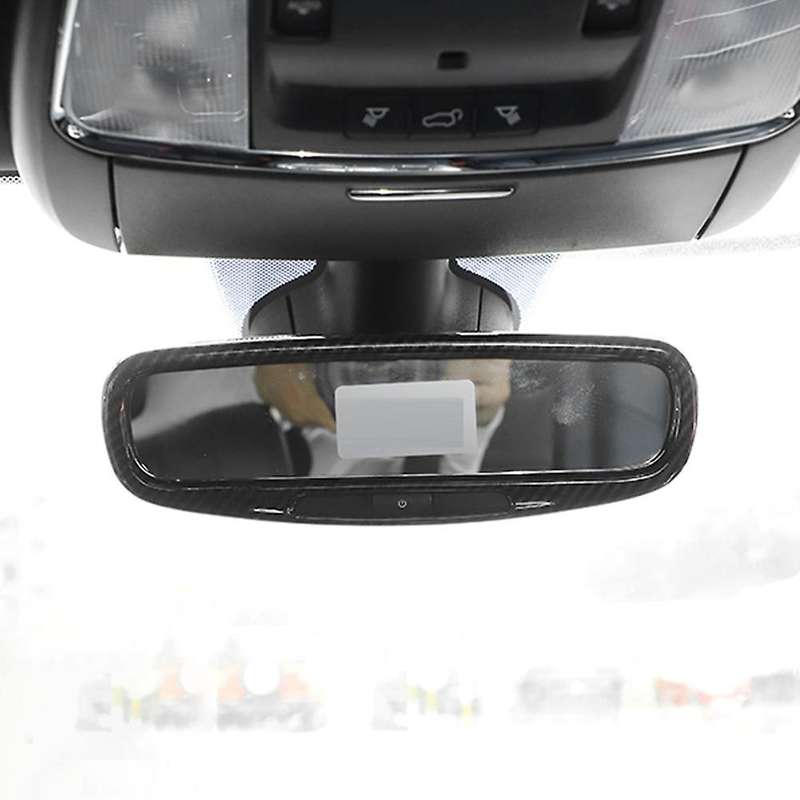 for Grand 2017-2021 Interior Rearview Mirror Decorative Frame Trim Cover Stickers Accessories,Carbon