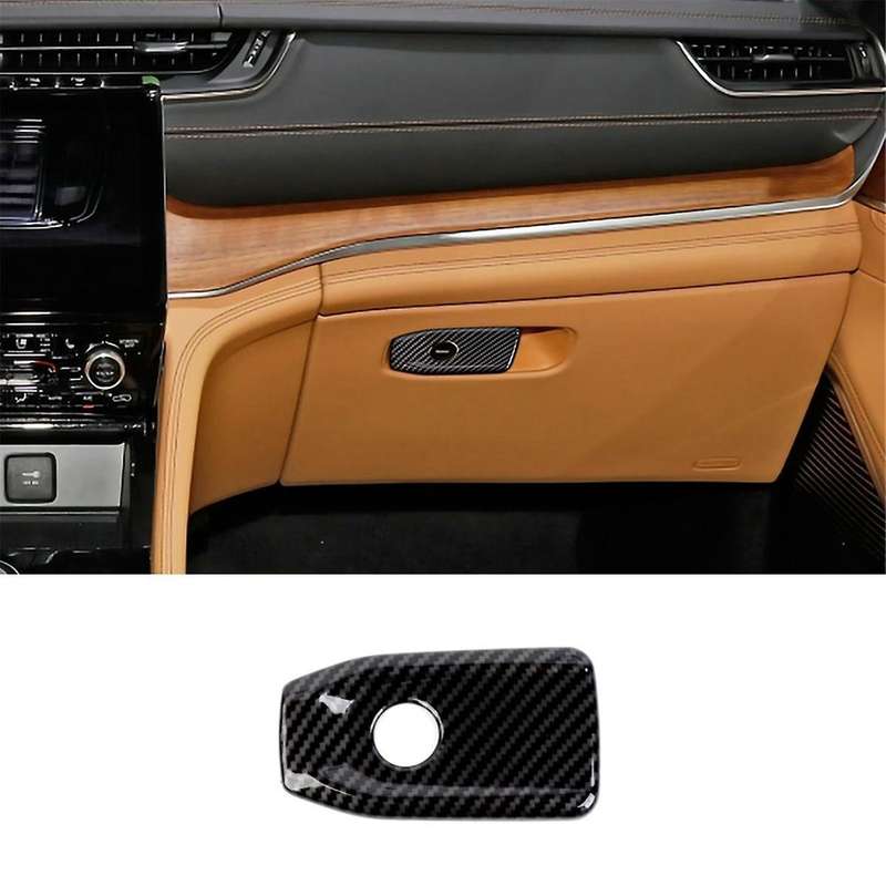 for Grand 2021 2022 Car Glove Box Handle Switch Cover Trim Interior Accessories ABS Carbon Fiber