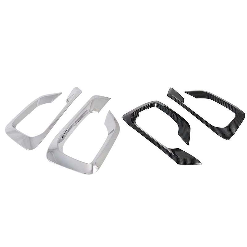 for Grand Starex H-1 I800 2018-2020 Carbon Fiber Front Fog Light Lamp Cover Trim Foglight Bezel Deco