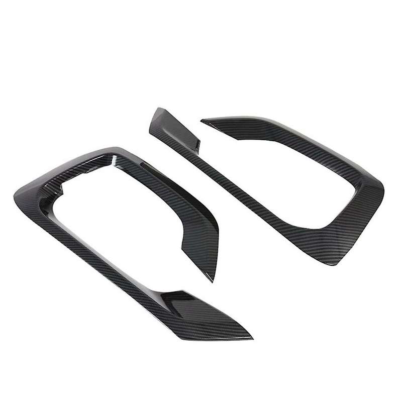 for Grand Starex H-1 I800 2018-2020 Carbon Fiber Front Fog Light Lamp Cover Trim Foglight Bezel Deco