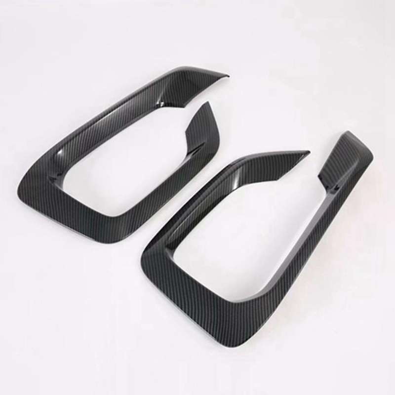 for Grand Starex H-1 I800 2018-2020 Carbon Fiber Front Fog Light Lamp Cover Trim Foglight Bezel Deco