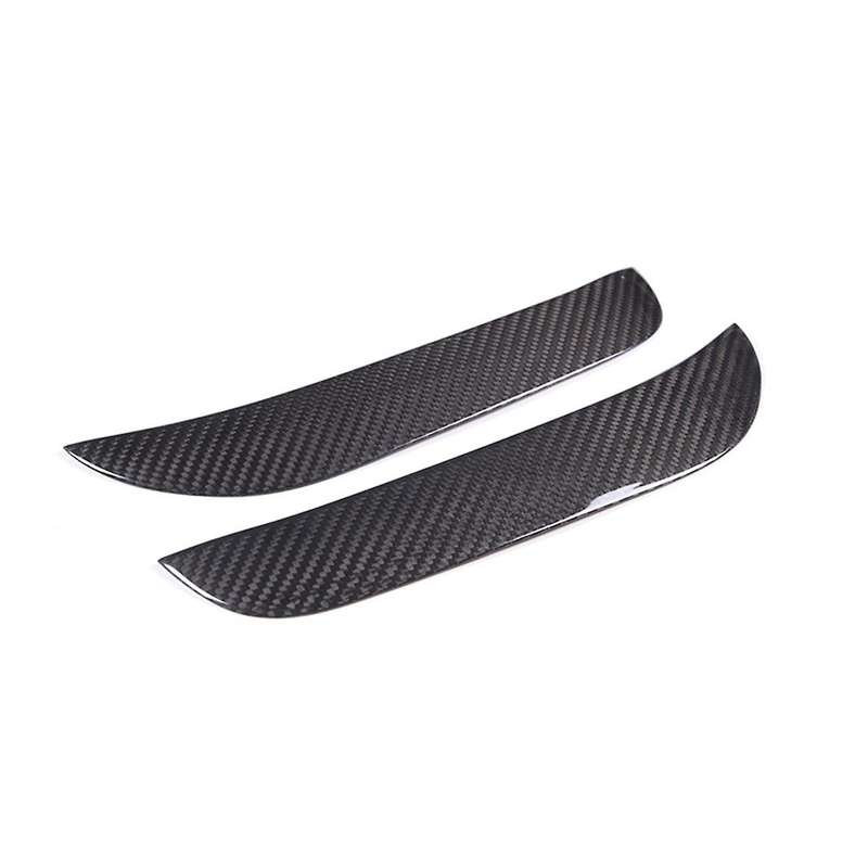 for Grecale 2022 2023 Dry Carbon Fiber Car Front Bumper Fog Lamp Cover Decoration Trim Stickers Acc