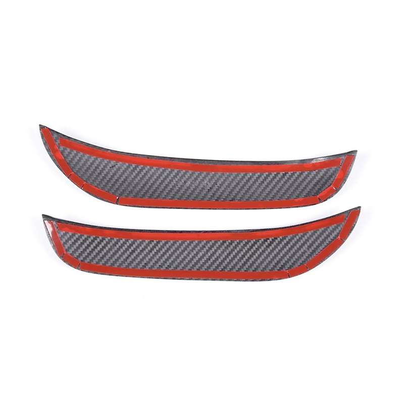 for Grecale 2022 2023 Dry Carbon Fiber Car Front Bumper Fog Lamp Cover Decoration Trim Stickers Acc