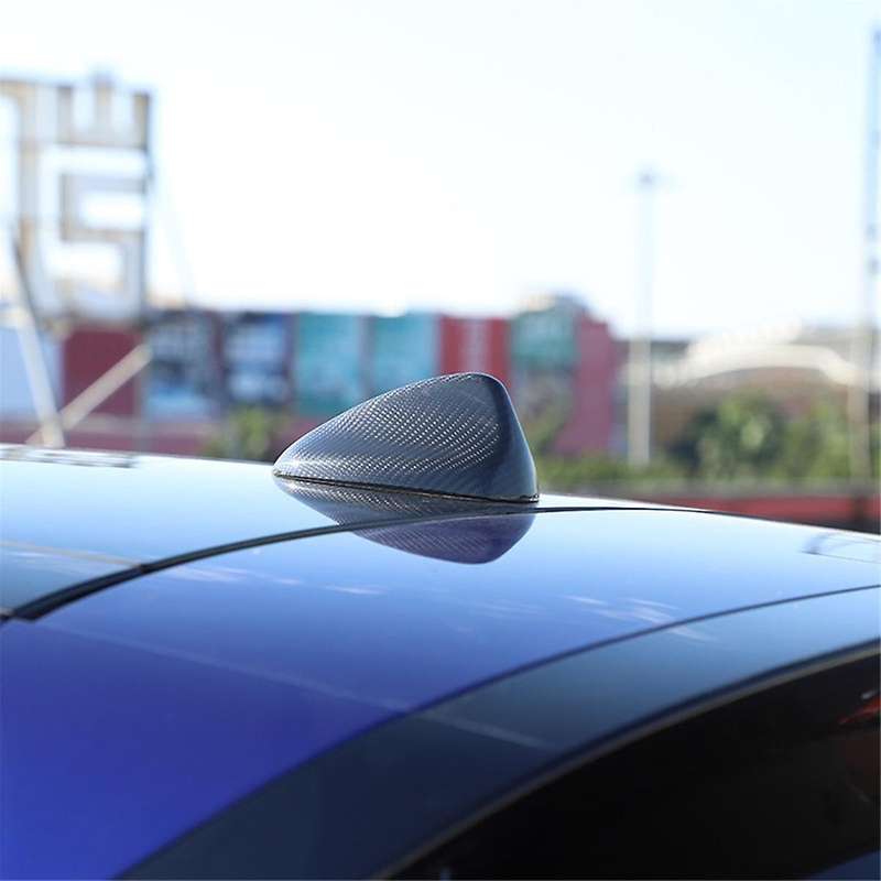 for Grecale 2022 2023 Dry Carbon Fiber Car Fin Antenna Cover Trim Decorative Exterior Accessories