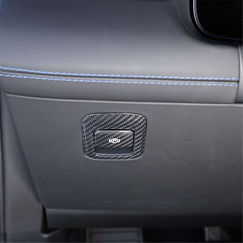 for Grecale 2022 2023 Dry Carbon Fiber Car Electronic Handbrake Auto P Button Switch Cover Trim Acce