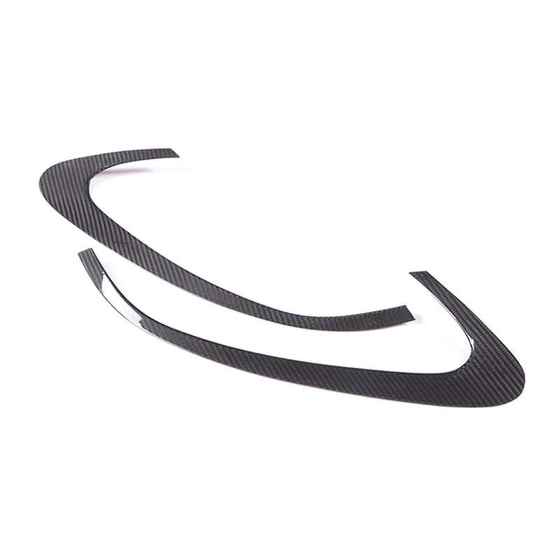for Grecale 2022 2023 Dry Carbon Fiber Car Headlight Lamp Eyebrow Cover Trim Sticker Accessories