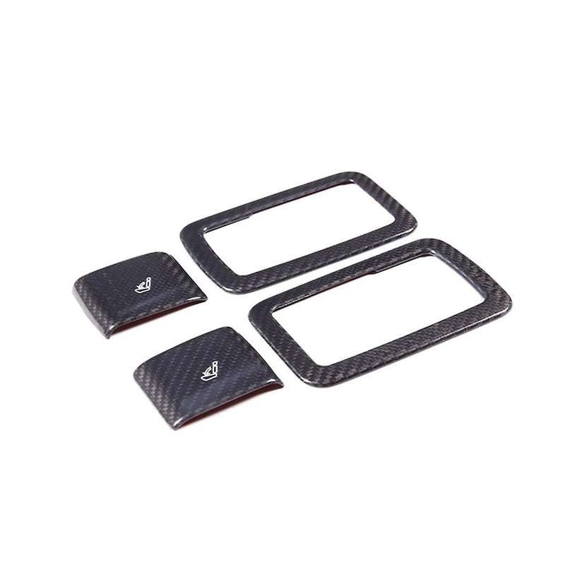 for Grecale 2022 2023 Dry Carbon Fiber Car Rear Seat Adjustment Switch Frame Cover Trim Decorative A