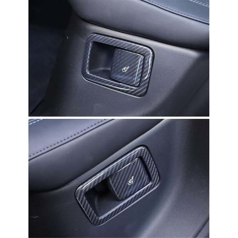 for Grecale 2022 2023 Dry Carbon Fiber Car Rear Seat Adjustment Switch Frame Cover Trim Decorative A